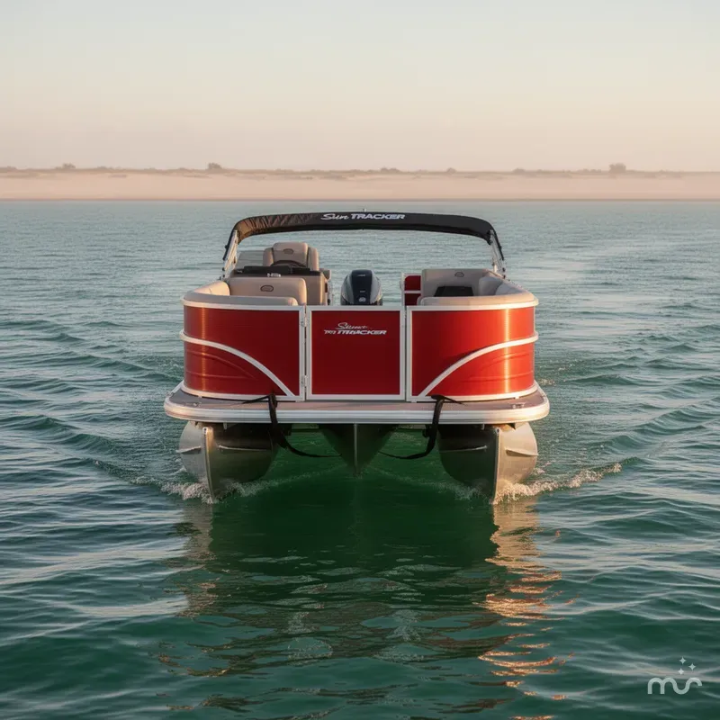 Slide: The Image of Sun Tracker Party Barge 16 DLX 2026 - 3