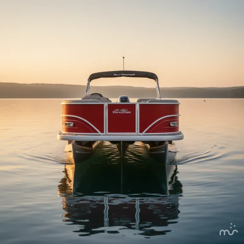 Slide: The Image of Sun Tracker Party Barge 18 DLX 2026 - 2