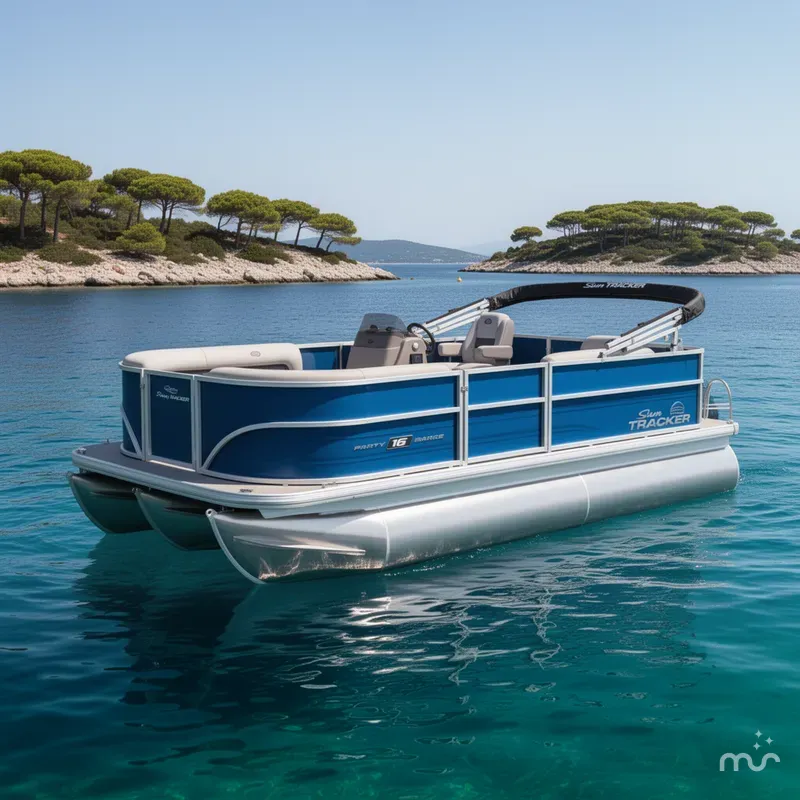 The Image of Sun Tracker Party Barge 16 DLX 2026 - 0