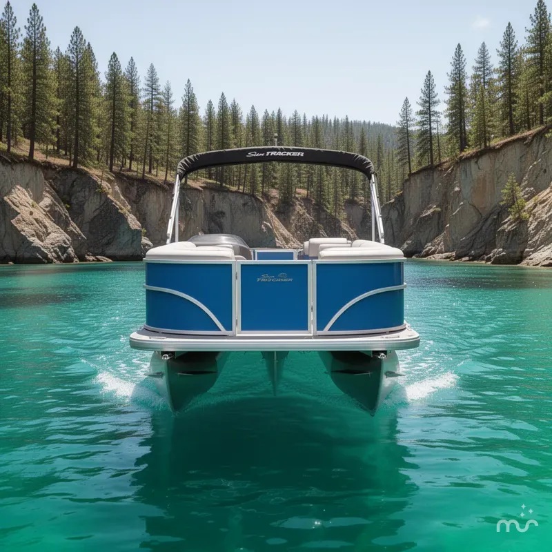 Slide: The Image of Sun Tracker Party Barge 20 DLX 2026 - 1