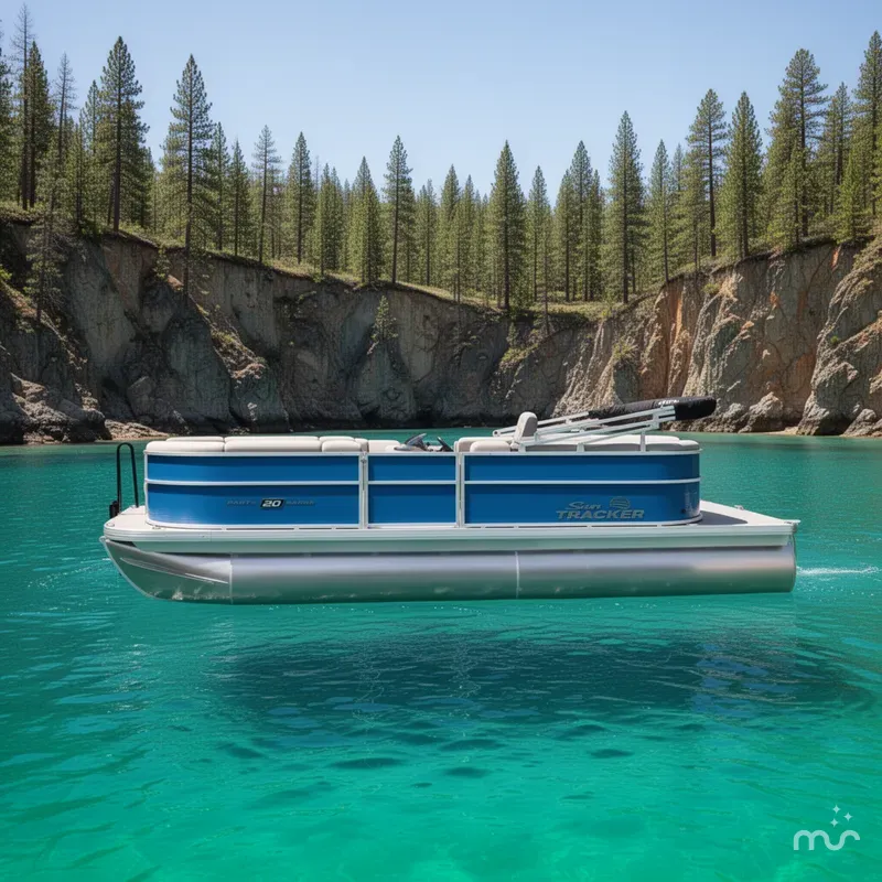 Slide: The Image of Sun Tracker Party Barge 20 DLX 2026 - 2