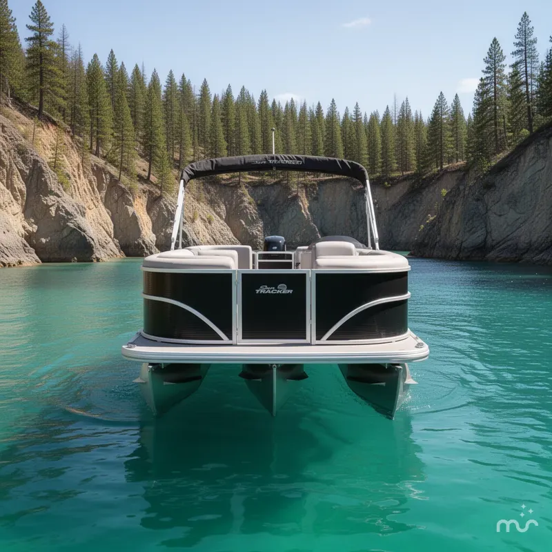 Slide: The Image of Sun Tracker Party Barge 20 DLX 2026 - 3