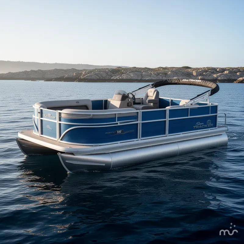 The Image of Sun Tracker Party Barge 16 DLX 2026 - 0