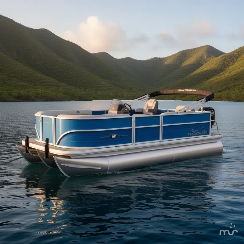 The Image of Sun Tracker Party Barge 16 DLX 2026 - 0