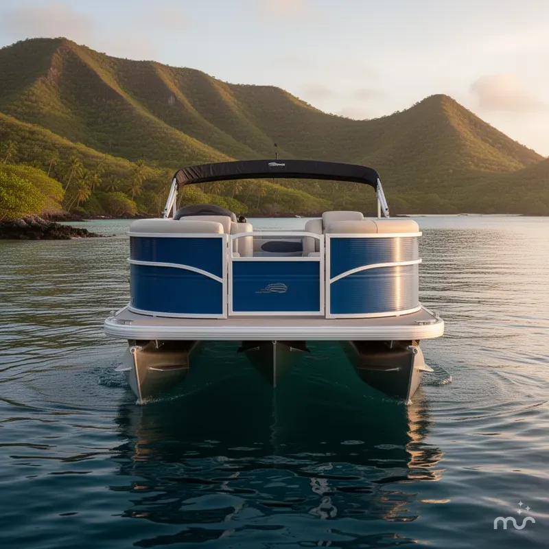 Slide: The Image of Sun Tracker Party Barge 16 DLX 2026 - 3