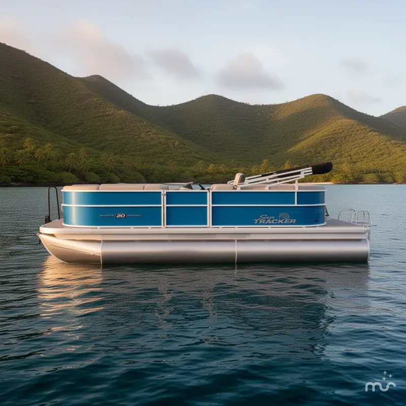 Slide: The Image of Sun Tracker Party Barge 20 DLX 2026 - 2