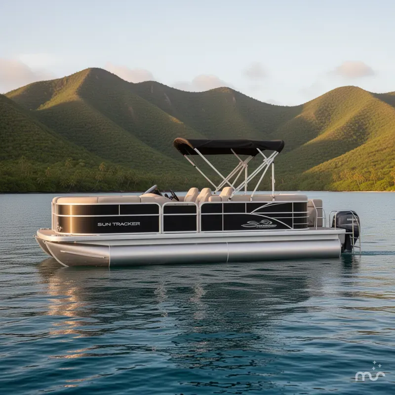 Slide: The Image of Sun Tracker Party Barge 20 DLX 2026 - 2