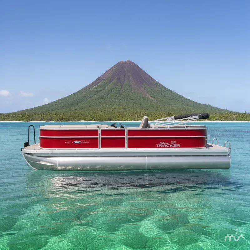 Slide: The Image of Sun Tracker Party Barge 22 DLX 2026 - 2
