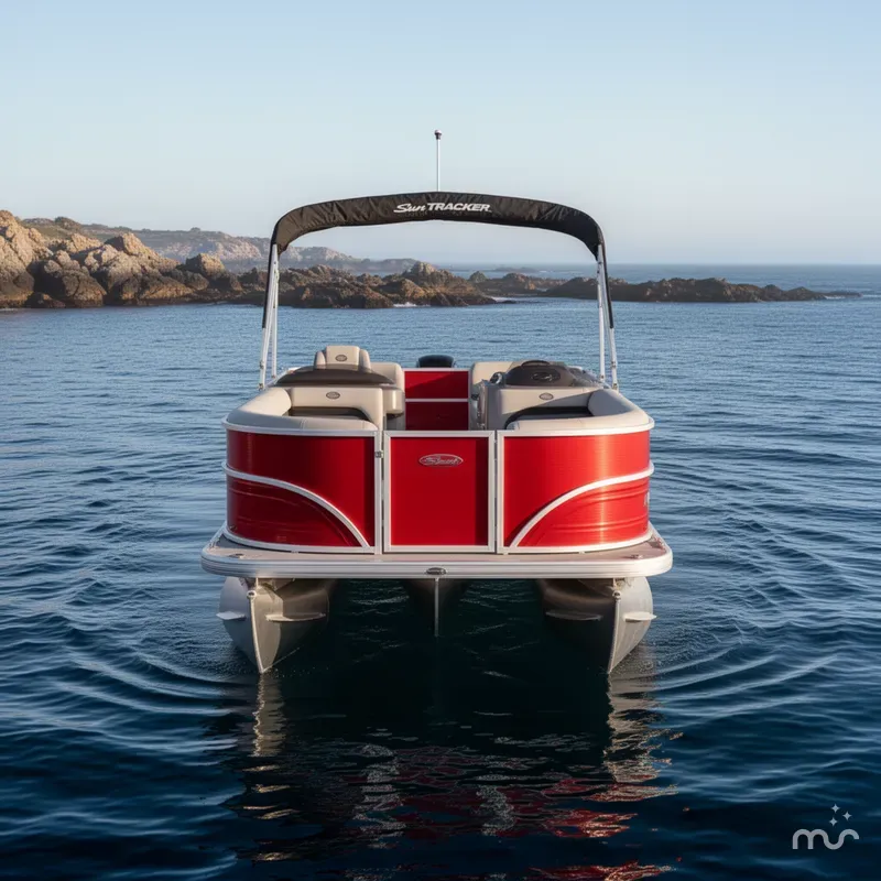 Slide: The Image of Sun Tracker Party Barge 18 DLX 2026 - 3
