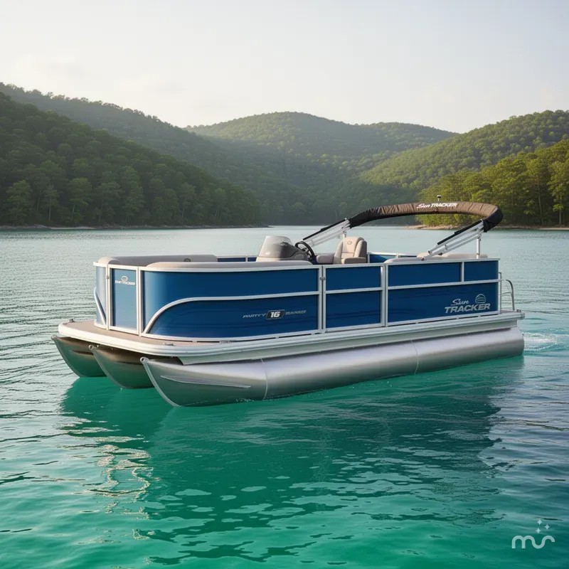 The Image of Sun Tracker Party Barge 16 DLX 2026 - 0