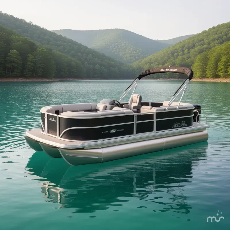 Slide: The Image of Sun Tracker Party Barge 20 DLX 2026 - 4
