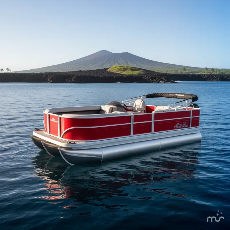 Slide: The Image of Sun Tracker Party Barge 18 DLX 2026 - 4