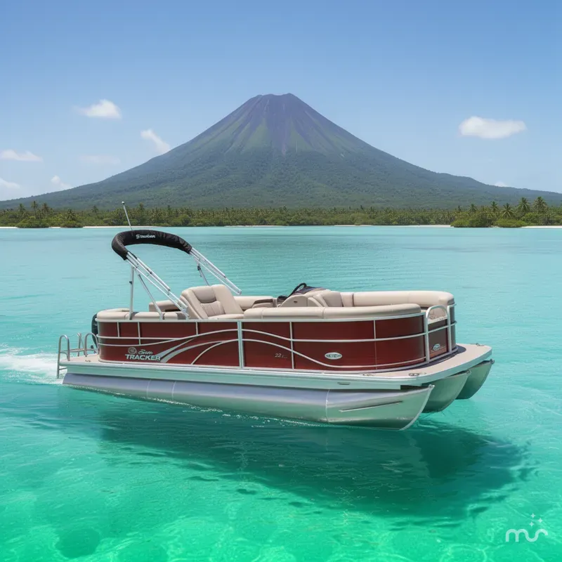 Slide: The Image of Sun Tracker Party Barge 22 DLX 2026 - 2