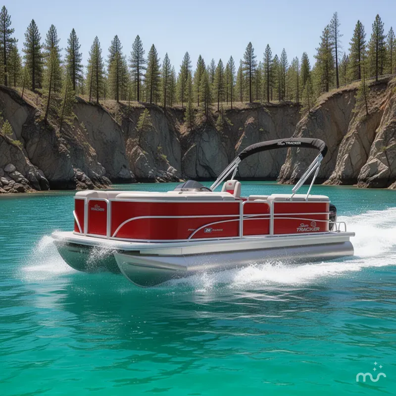 Slide: The Image of Sun Tracker Party Barge 20 DLX 2026 - 4