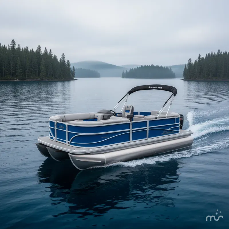 Slide: The Image of Sun Tracker Party Barge 20 DLX 2026 - 4