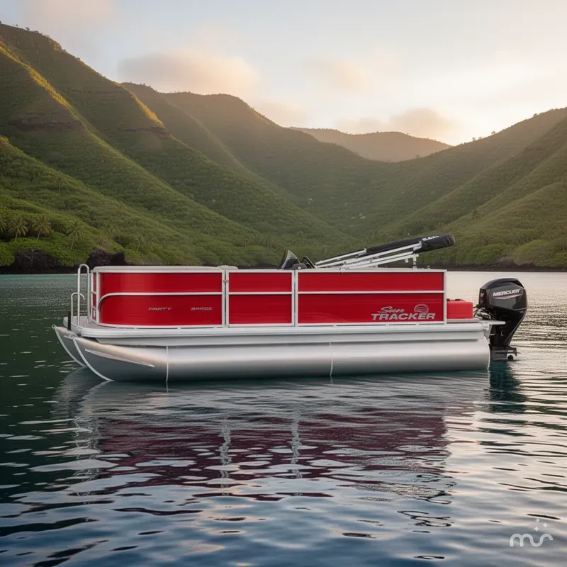 Slide: The Image of Sun Tracker Party Barge 16 DLX 2026 - 4