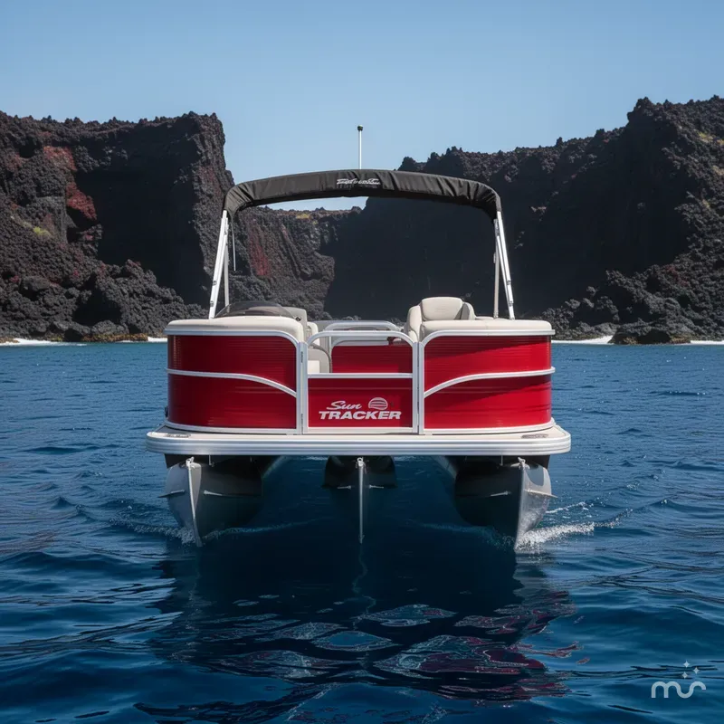 Slide: The Image of Sun Tracker Party Barge 18 DLX 2026 - 1