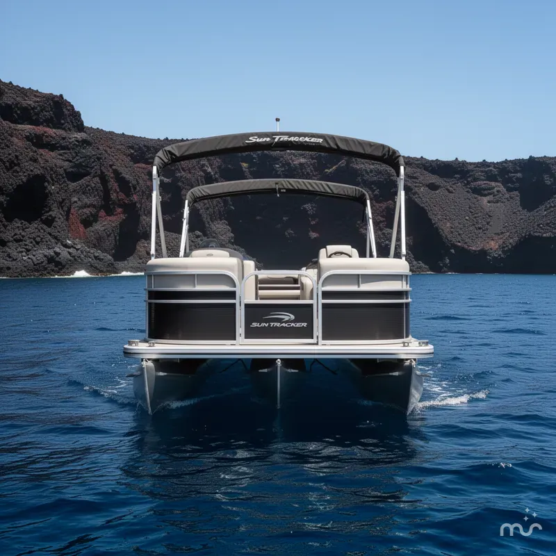 Slide: The Image of Sun Tracker Party Barge 18 DLX 2026 - 3