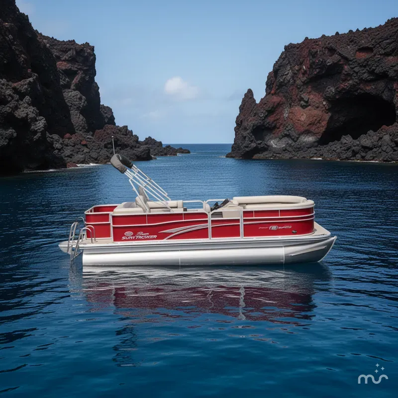 Slide: The Image of Sun Tracker Party Barge 18 DLX 2026 - 4