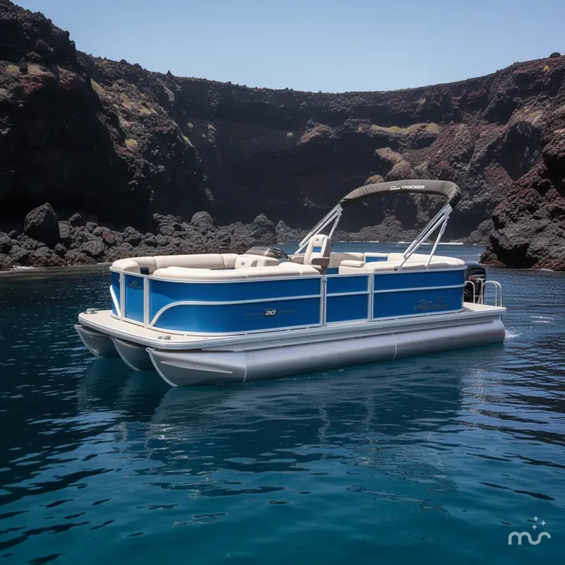 Slide: The Image of Sun Tracker Party Barge 20 DLX 2026 - 4
