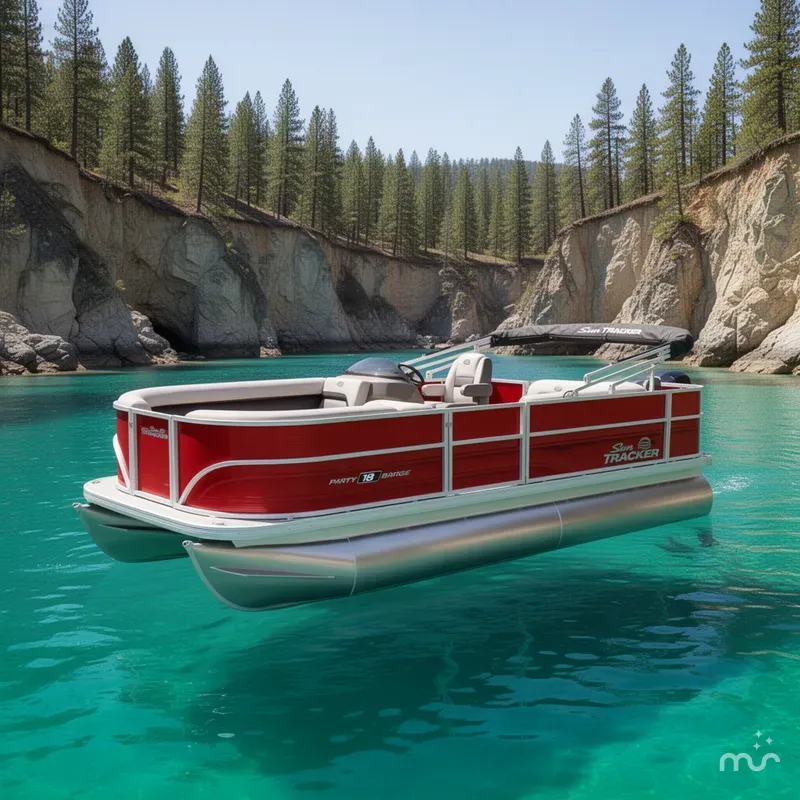 The Image of Sun Tracker Party Barge 18 DLX 2026 - 0
