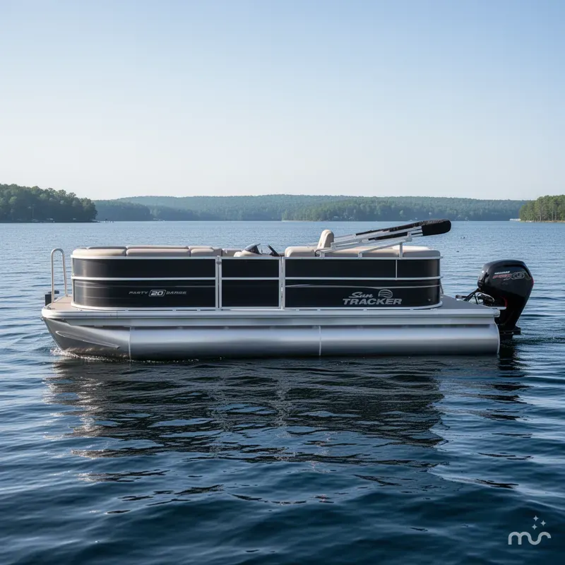 Slide: The Image of Sun Tracker Party Barge 20 DLX 2026 - 1