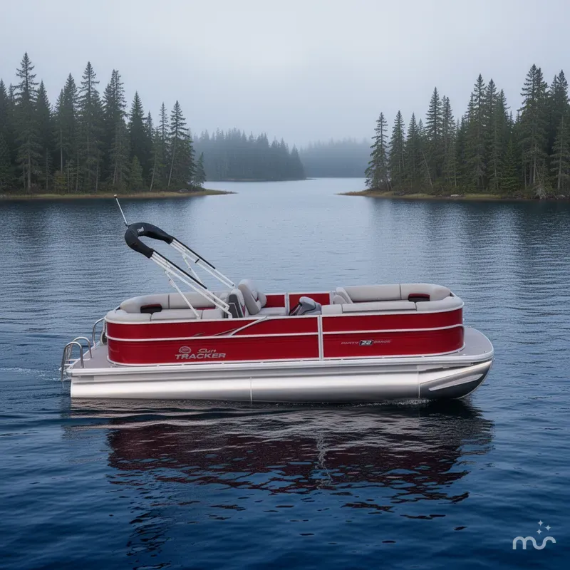 Slide: The Image of Sun Tracker Party Barge 22 DLX 2026 - 2