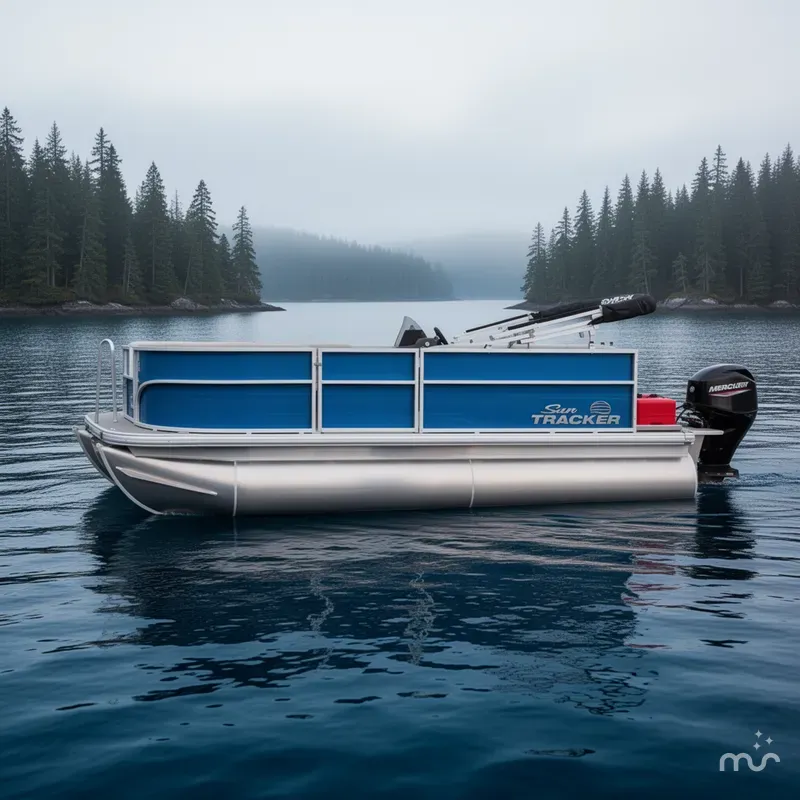 Slide: The Image of Sun Tracker Party Barge 16 DLX 2026 - 2