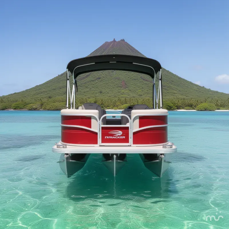 Slide: The Image of Sun Tracker Party Barge 18 DLX 2026 - 3