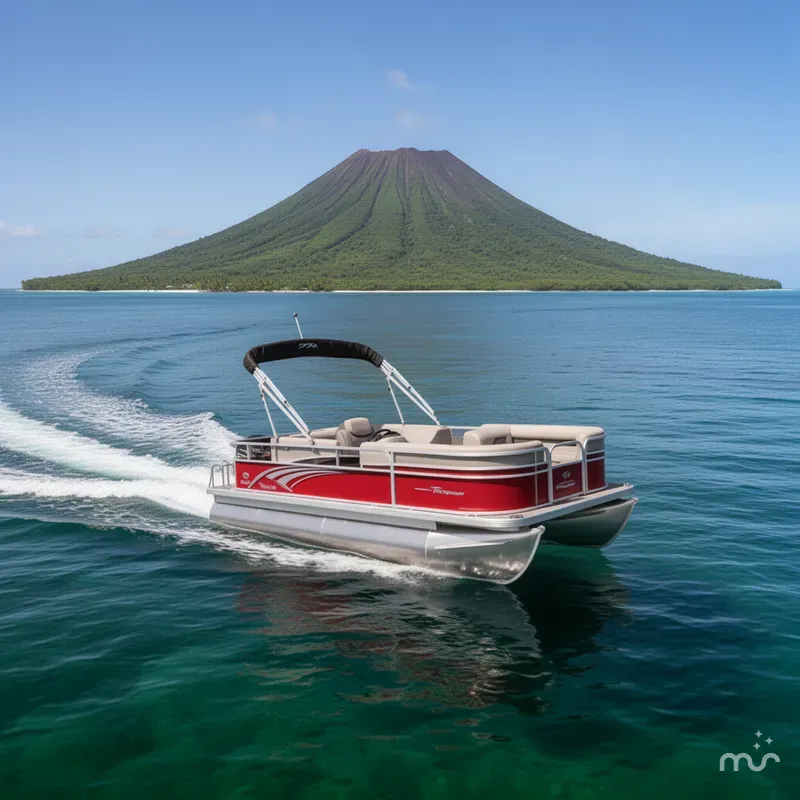 Slide: The Image of Sun Tracker Party Barge 18 DLX 2026 - 4