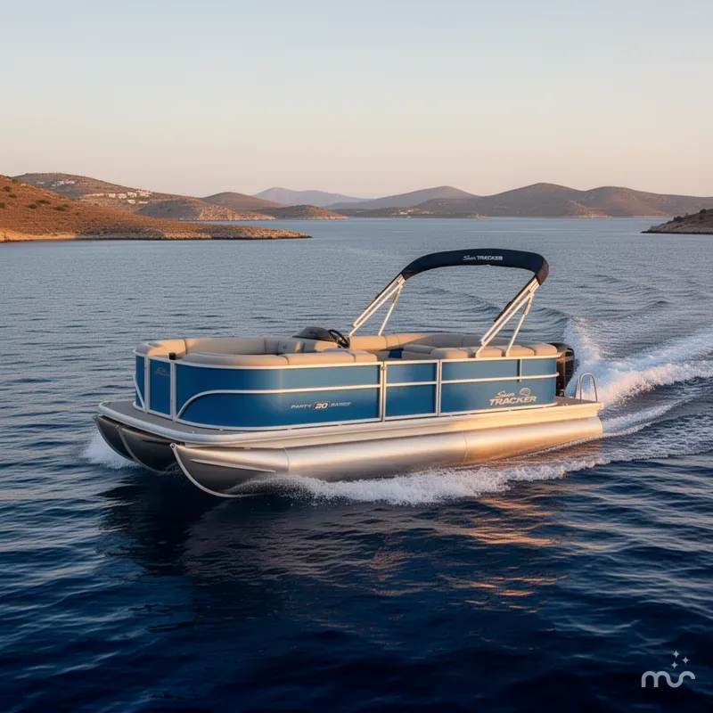 Slide: The Image of Sun Tracker Party Barge 20 DLX 2026 - 4