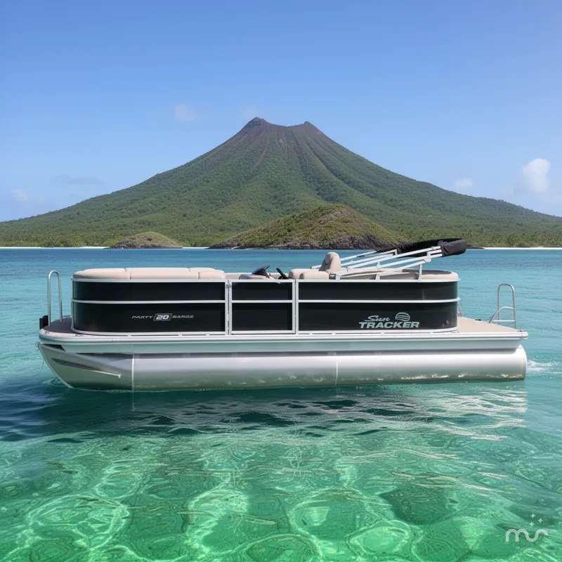 Slide: The Image of Sun Tracker Party Barge 20 DLX 2026 - 2