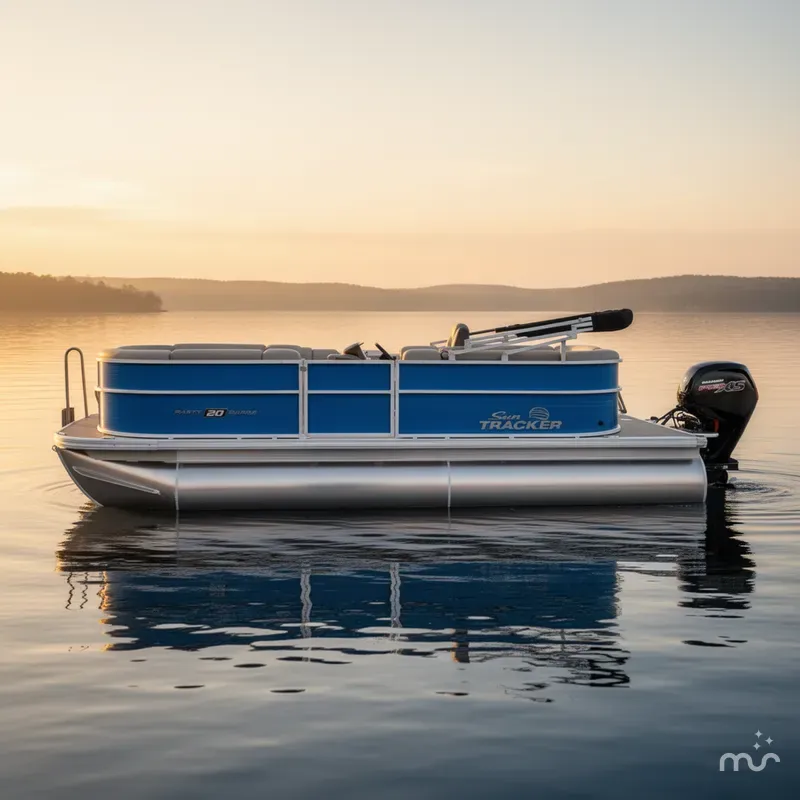 Slide: The Image of Sun Tracker Party Barge 20 DLX 2026 - 2