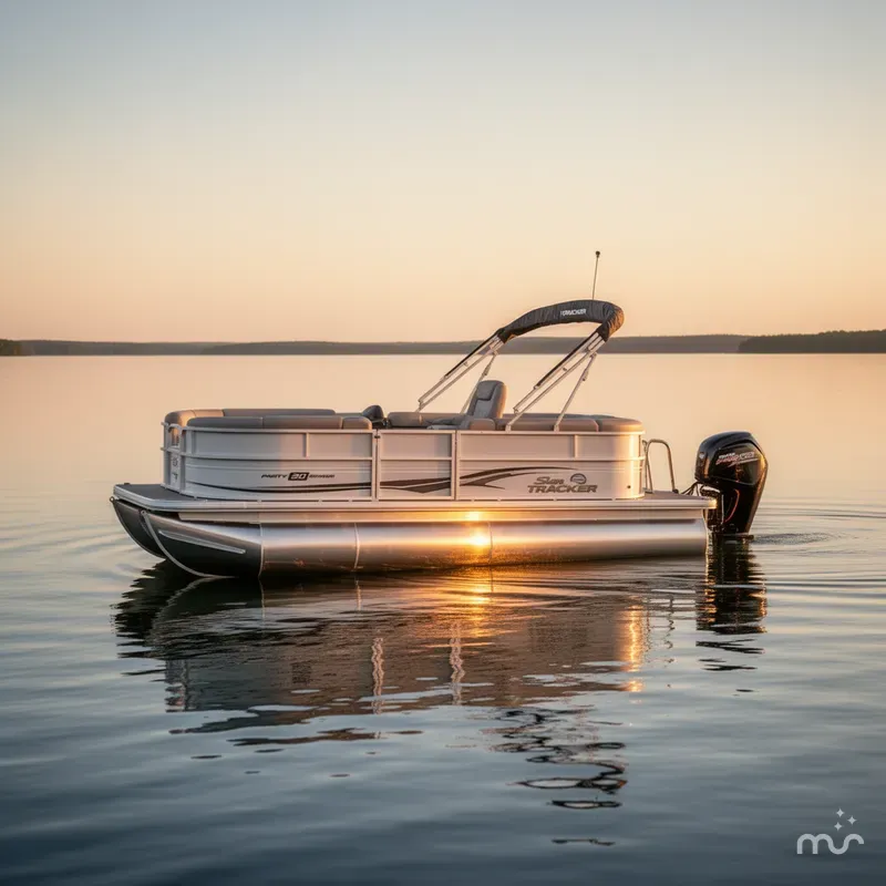 Slide: The Image of Sun Tracker Party Barge 20 DLX 2026 - 4