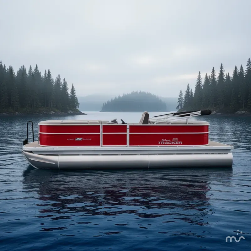 Slide: The Image of Sun Tracker Party Barge 22 DLX 2026 - 2