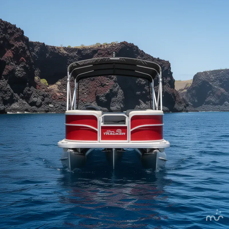 Slide: The Image of Sun Tracker Party Barge 18 DLX 2026 - 3
