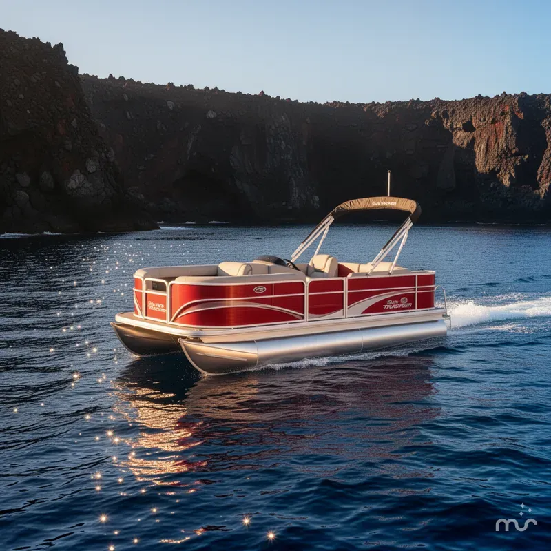 Slide: The Image of Sun Tracker Party Barge 18 DLX 2026 - 4