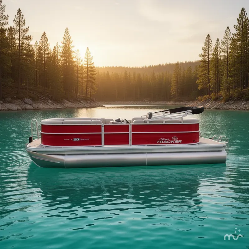 Slide: The Image of Sun Tracker Party Barge 20 DLX 2026 - 2