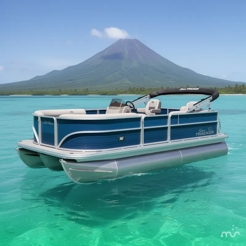 The Image of Sun Tracker Party Barge 16 DLX 2026 - 0