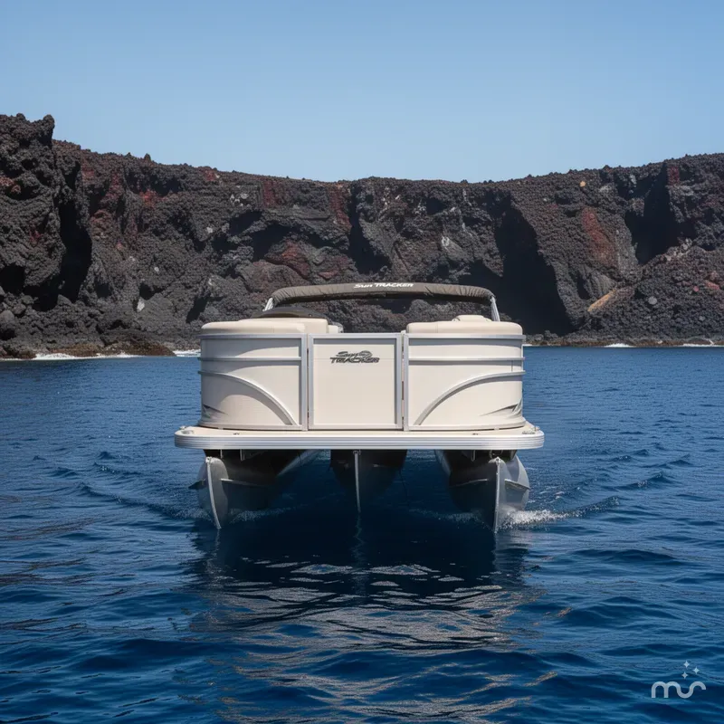 Slide: The Image of Sun Tracker Party Barge 16 DLX 2026 - 1