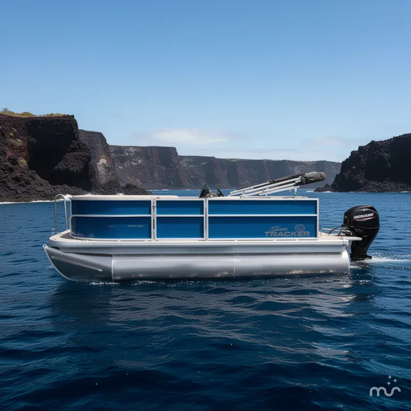 Slide: The Image of Sun Tracker Party Barge 16 DLX 2026 - 4