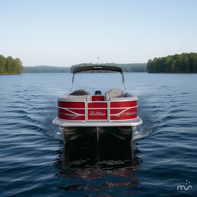 Slide: The Image of Sun Tracker Party Barge 22 DLX 2026 - 3