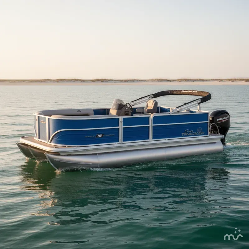 The Image of Sun Tracker Party Barge 16 DLX 2026 - 0