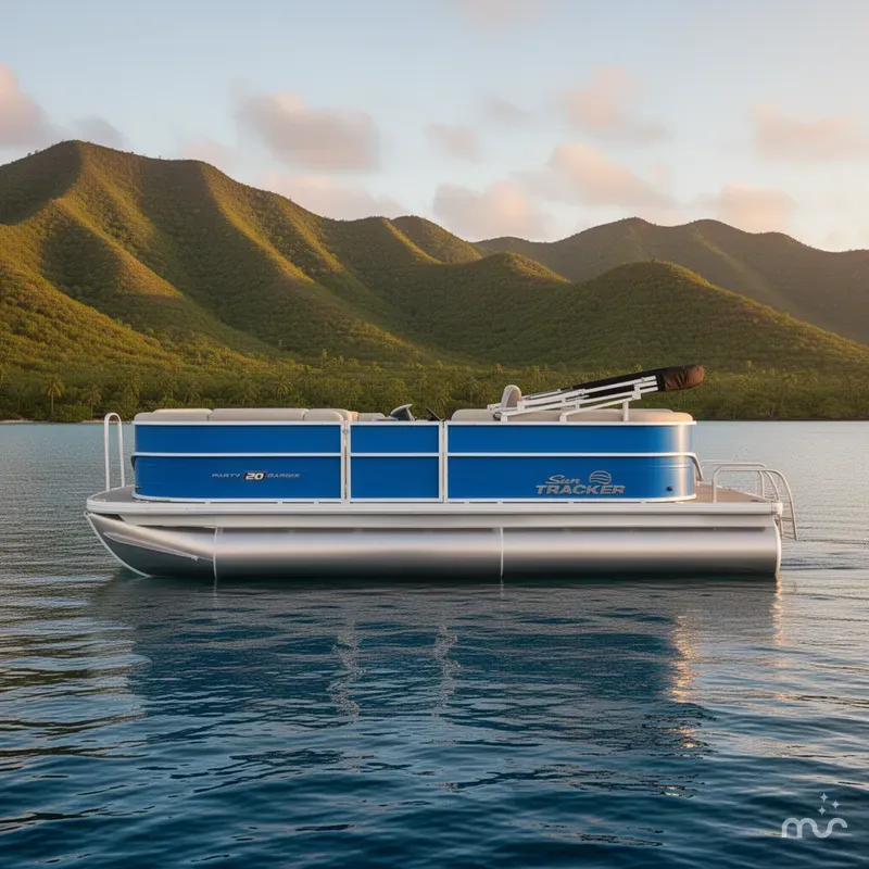 Slide: The Image of Sun Tracker Party Barge 20 DLX 2026 - 2