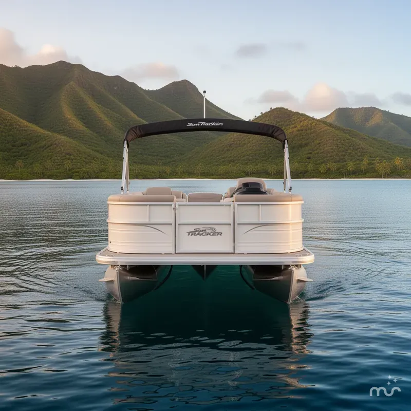 Slide: The Image of Sun Tracker Party Barge 20 DLX 2026 - 3