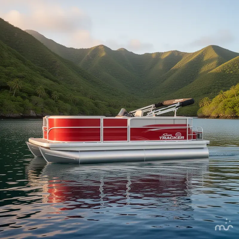 Slide: The Image of Sun Tracker Party Barge 16 DLX 2026 - 4