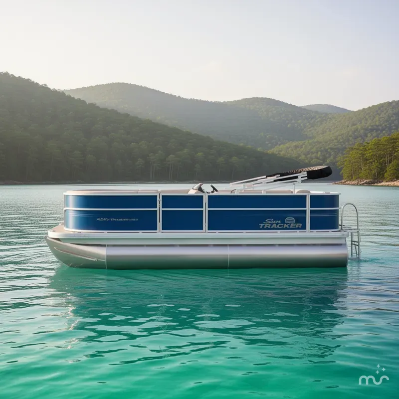 Slide: The Image of Sun Tracker Party Barge 18 DLX 2026 - 2