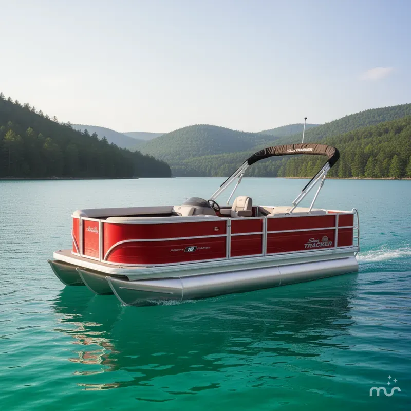 Slide: The Image of Sun Tracker Party Barge 18 DLX 2026 - 4