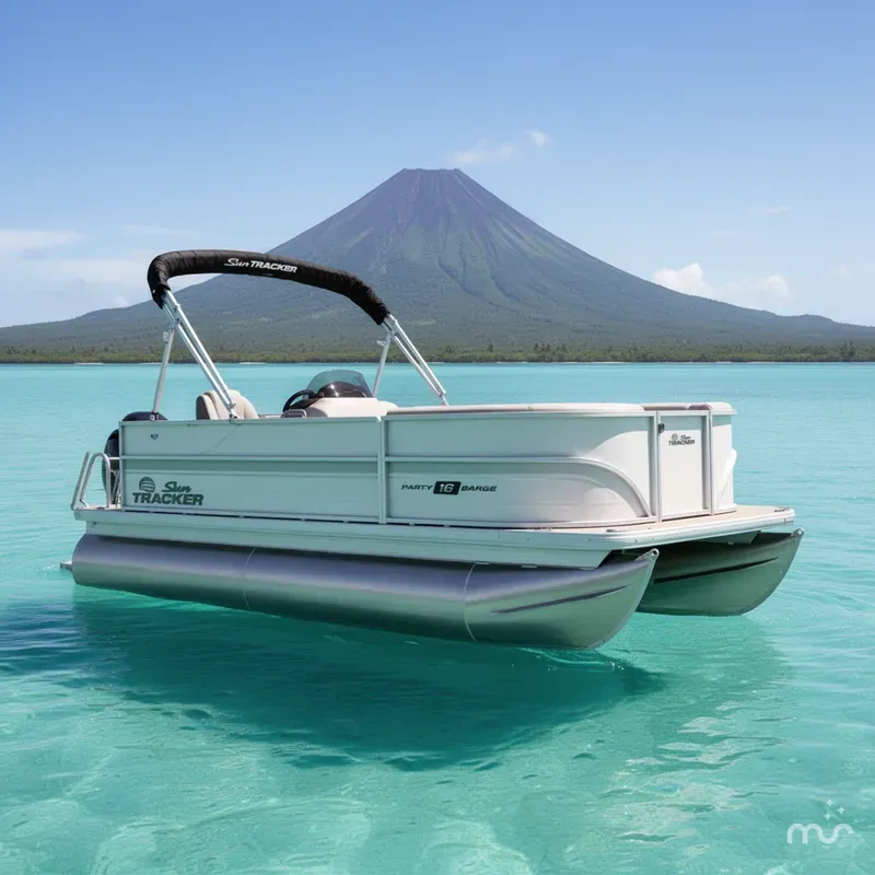 The Image of Sun Tracker Party Barge 16 DLX 2026 - 0