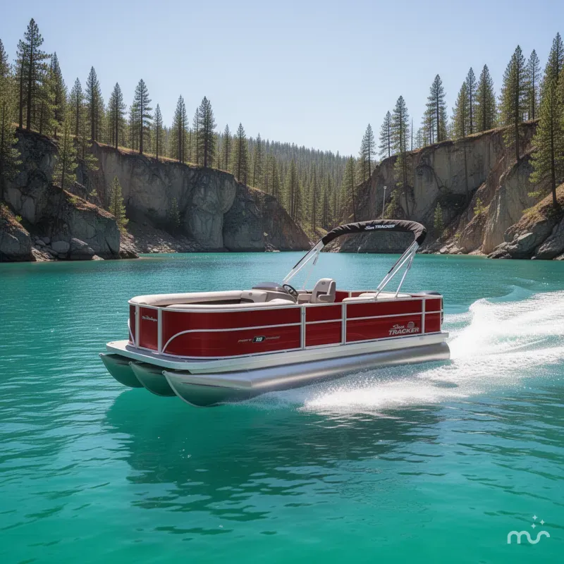 Slide: The Image of Sun Tracker Party Barge 18 DLX 2026 - 4